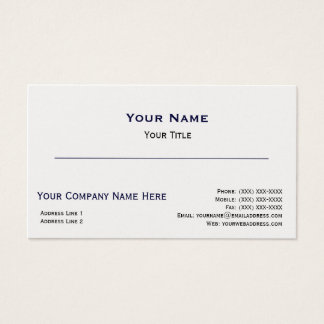 Pearl Finish Business Card Template