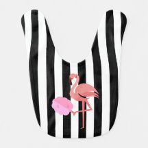 Pearl Flamingo Baby Bib
