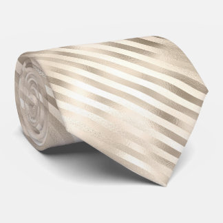 Pearl Foil Stripes Neck Tie