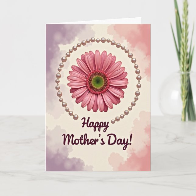 Pearl Framed Mothers Day Card (Front)