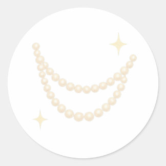Pearl garland sway classic round sticker