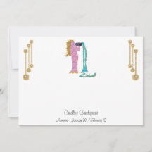 Pearl & Gold Jewels with Aquarius Zodiac Sign