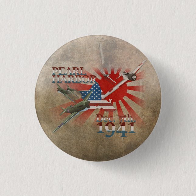 Pearl Habor December 7, 1941 Button (Front)