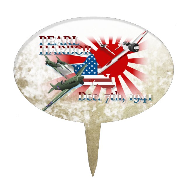 Pearl Habor December 7, 1941 Cake Topper (Front)