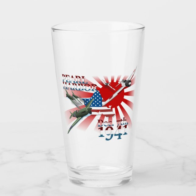 Pearl Habor December 7, 1941 Glass (Front)