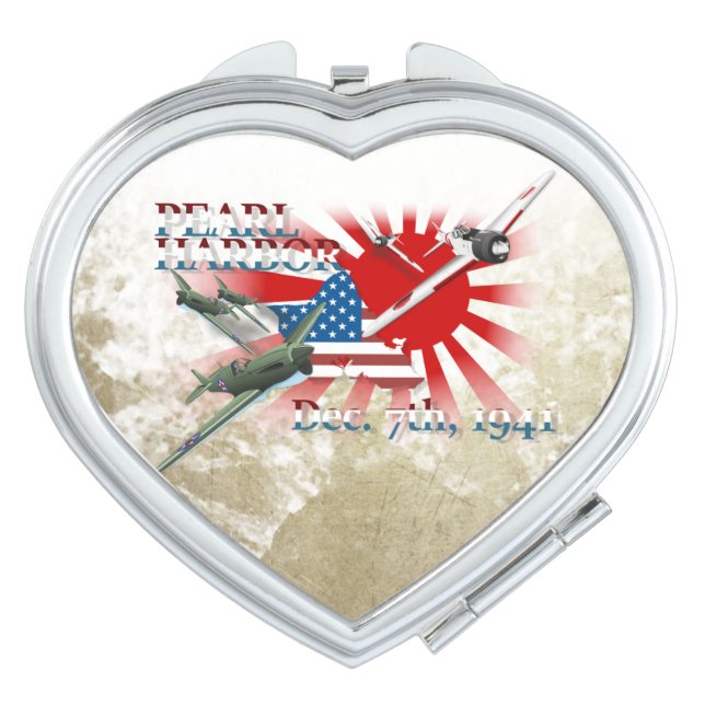 Pearl Habor December 7, 1941 Makeup Mirror (Front)