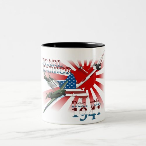 Pearl Habor December 7 1941 Two_Tone Coffee Mug
