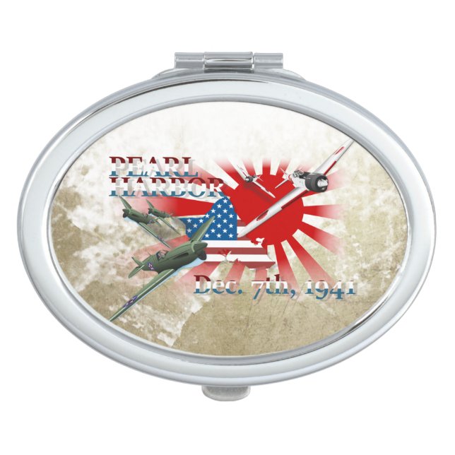 Pearl Habor December 7, 1941 Vanity Mirror (Front)