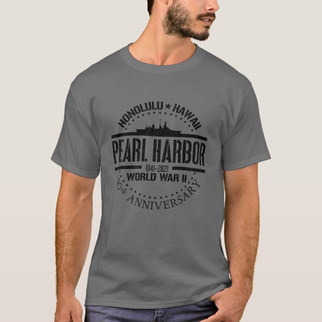 Pearl Harbor 80th Anniversary 1941 World War 2 T-Shirt (Front)