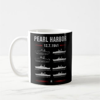 Pearl Harbor Battleship Memorial Day December 7Th Coffee Mug