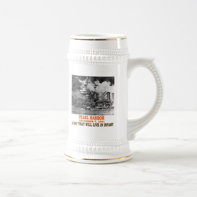 PEARL HARBOR BEER STEIN (Right)