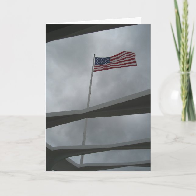 Pearl Harbor Flag Card (Front)