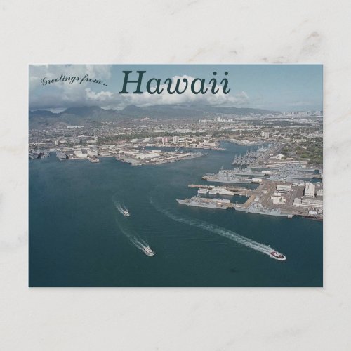 Pearl Harbor Hawaii Postcard