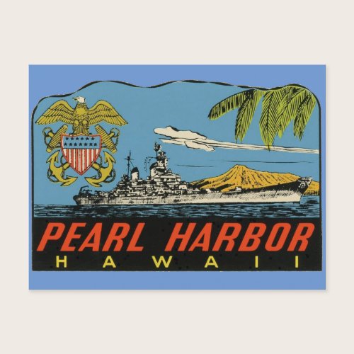 Pearl Harbor, Hawaii Vintage Travel Postcard Pearl Harbor, Hawaii Vintage Travel Postcard