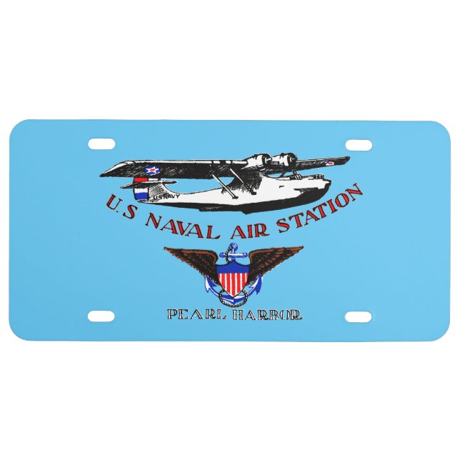 Pearl Harbor License Plate (Front)