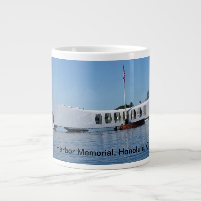 Pearl Harbor Memorial Giant Coffee Mug (Front)