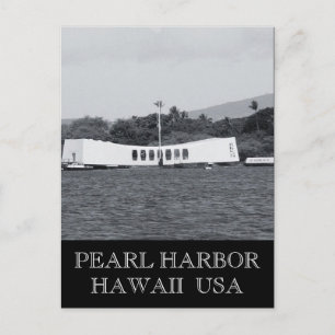 pearl harbor memorial hawaii postcard
