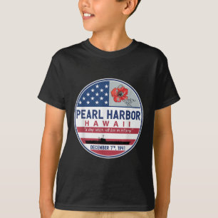 Pearl Harbor Memorial Hawaii Vintage Usa Flag Day T-Shirt