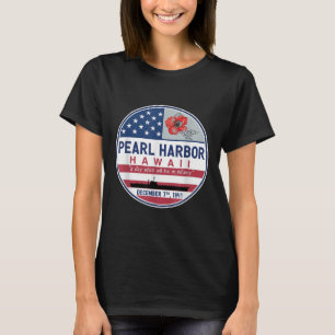 Pearl Harbor Memorial Hawaii Vintage Usa Flag Day T-Shirt
