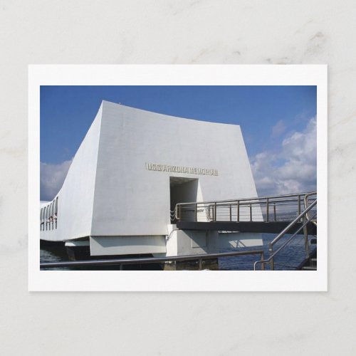 Pearl Harbor Memorial Postcard