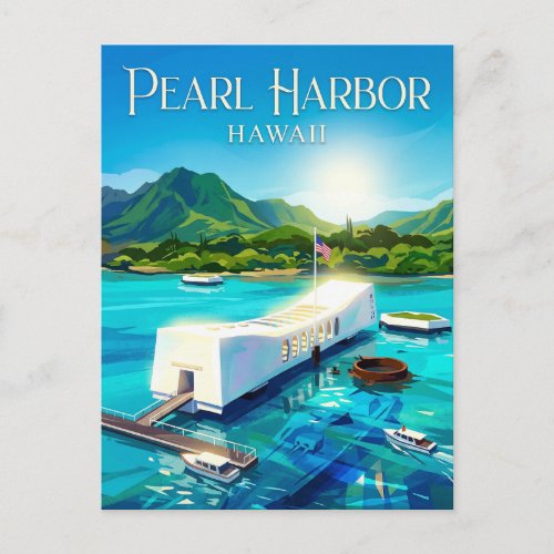Pearl Harbor National Memorial Hawaii Postcard Pearl Harbor National Memorial Hawaii Postcard