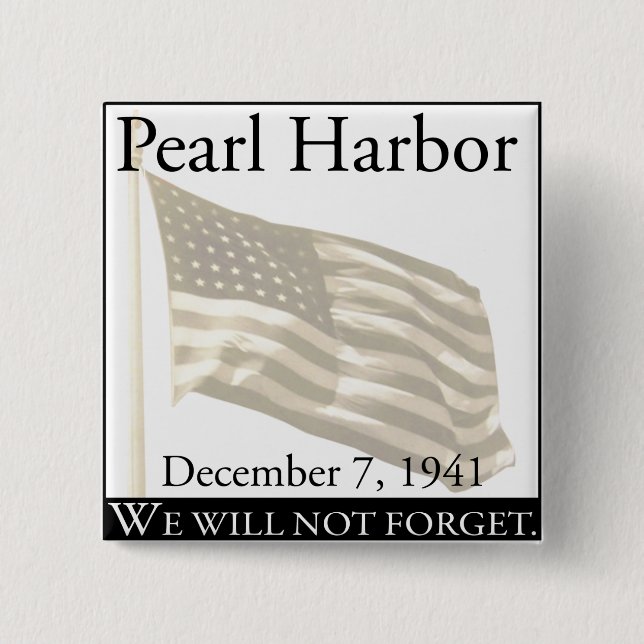 Pearl Harbor Pinback Button (Front)
