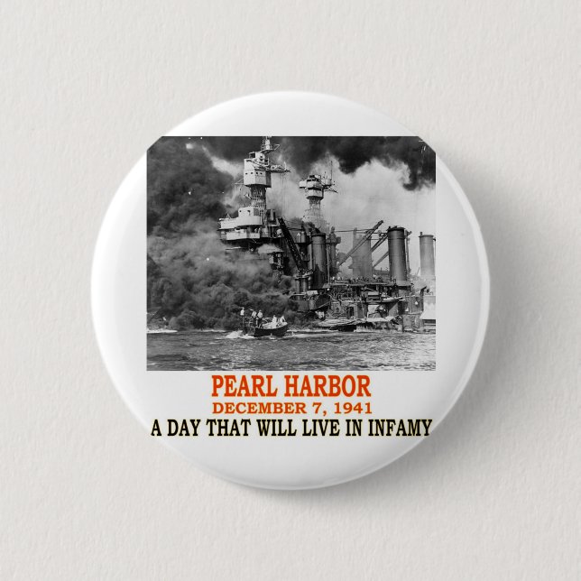 PEARL HARBOR PINBACK BUTTON (Front)