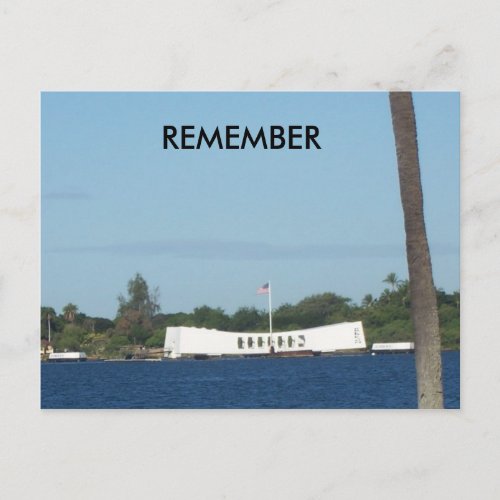 Pearl Harbor post card