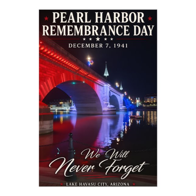 Pearl Harbor Remembrance Day Photo Print (Front)