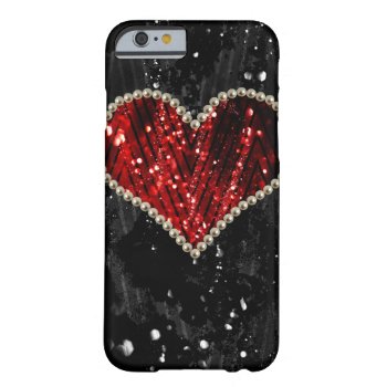 Pearl Heart Barely There Iphone 6 Case by SasiraInk at Zazzle