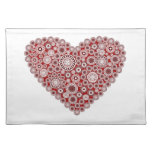 Pearl Heart Placemats at Zazzle