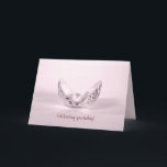 pearl in seashell birthday card<br><div class="desc">Single pearl in seashell with blush pink color for friend's birthday</div>