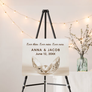 Pearl in Seashell Wedding Foam Board