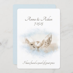 Pearl In Seashell Wedding Invitation