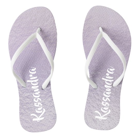 iridescent flip flops