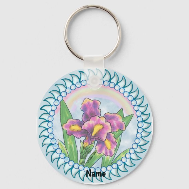 Pearl iris  keychain (Front)