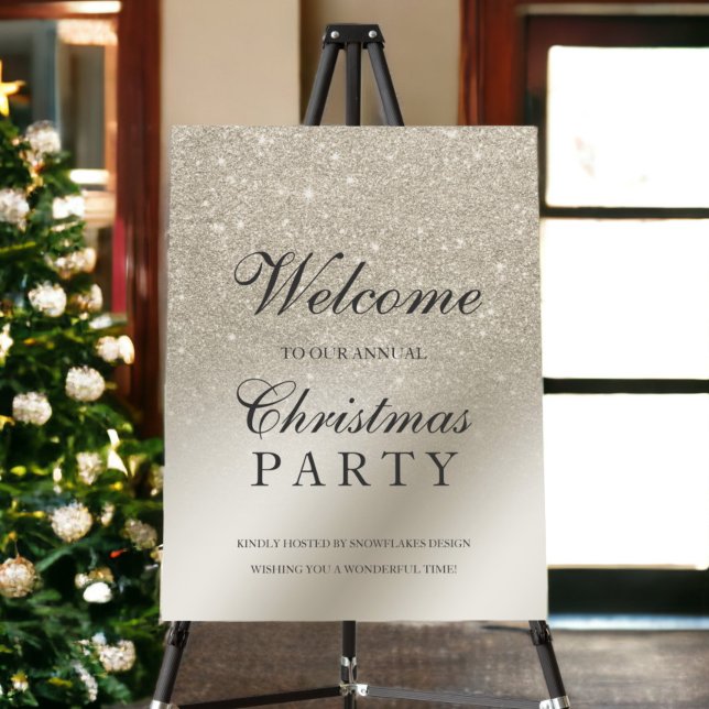 pearl ivory glitter  metallic welcome Christmas Foam Board (pearl ivory glitter metallic welcome Christmas Foam Board)