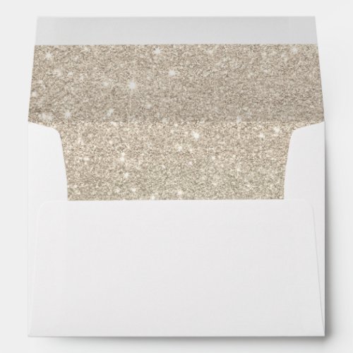 pearl ivory glitter ombre metallic foil luxury envelope