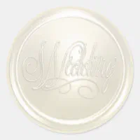 Pearl Ivory Wedding Envelope Seal