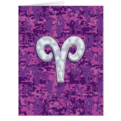 Pearl Like Aries Zodiac Symbol Digital Camouflage (Front)