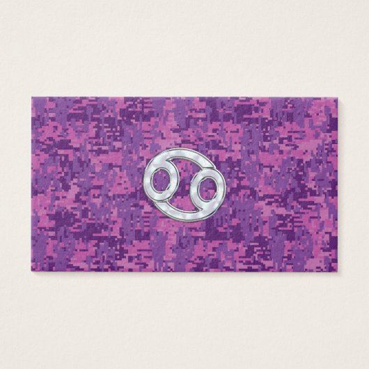 Pearl Like Cancer Zodiac Sign on Digital Camo (Front)