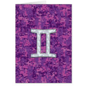 Pearl Like Gemini Zodiac Sign on Digital Camo (Front)