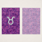 Pearl Like Taurus Zodiac Sign on Pink Digital Camo (Front & Back)