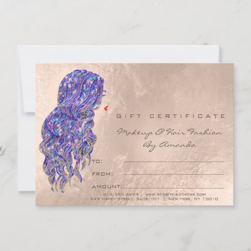 Pearl  Mermaid Hairdresser Makeup Certificate Gift