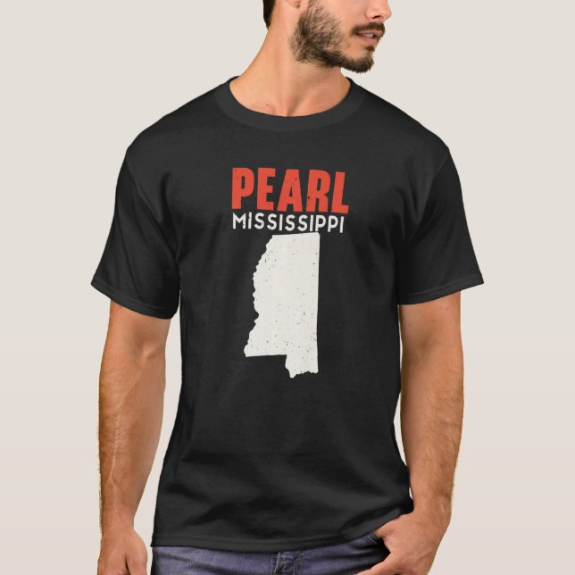 Pearl Mississippi USA State America Travel Mississ T-Shirt (Front)
