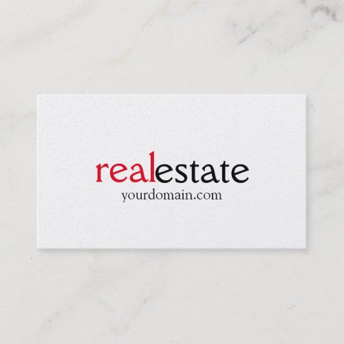 Pearl Modern Real Estate Agent Business Card
