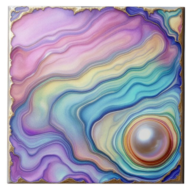  Pearl Mosaic Delight Ceramic Tile (Front)