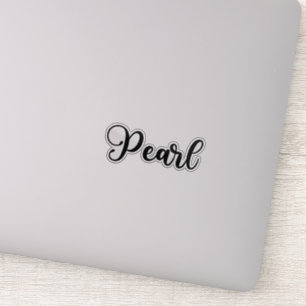 Pearl Name - Handwritten Calligraphy Sticker