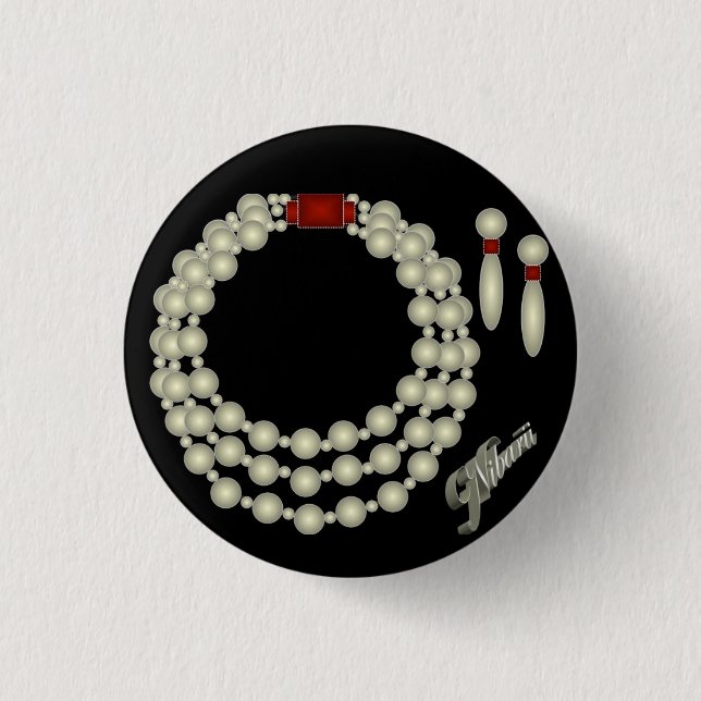 Pearl Necklace Set Button (Front)