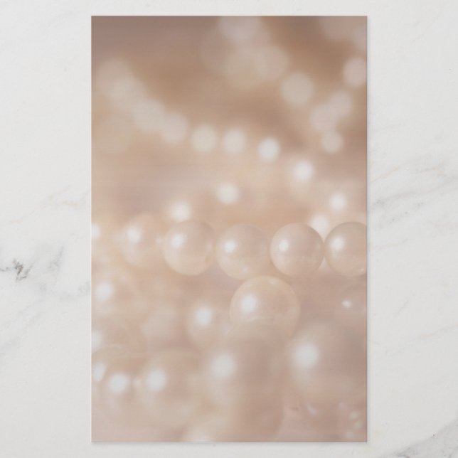 Pearl Necklace Stationery (Front)